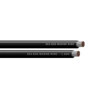 Sea-Dog 1 AWG Black Battery Cable - 25'