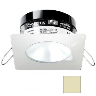 i2Systems Apeiron PRO A503 - 3W Spring Mount Light - Square/Round - Warm White - White Finish