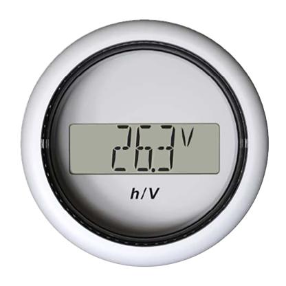 Veratron 52MM (2-1/16") ViewLine Hour Counter-Voltmeter - White