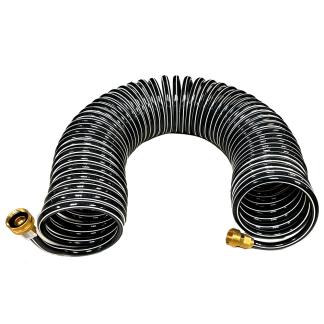 Trident Marine Coiled Wash Down Hose w/Brass Fittings - 25'