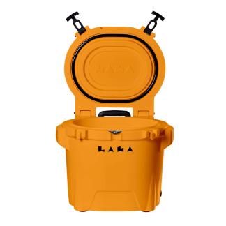 LAKA Coolers 30 Qt Cooler w/Telescoping Handle & Wheels - Orange