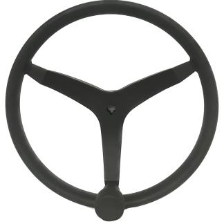 Uflex - V46 - 13.5" Stainless Steel Steering Wheel w/Speed Knob - Black