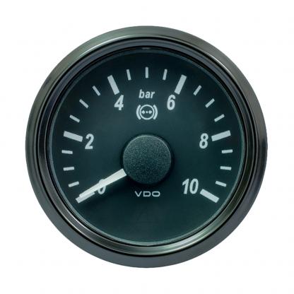 VDO SingleViu 52mm (2-1/16") Brake Pressure Gauge - 10 Bar - 0-5V