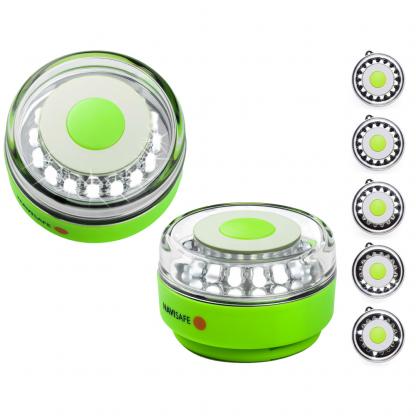 Navisafe Navilight All-White 5 Mode 360° Rescue 2NM w/Green Magnet Base