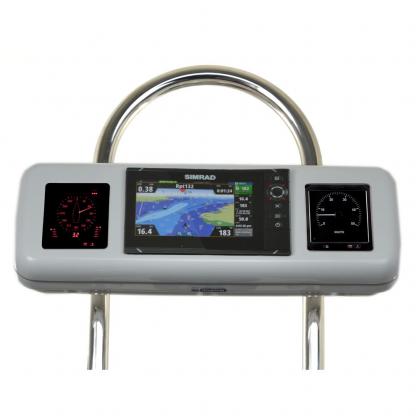 NavPod GP2606 SystemPod Pre-Cut f/Simrad NSS7 evo2 or B&G Zeus² 7 & 2 Instruments f/12" Wide Guard