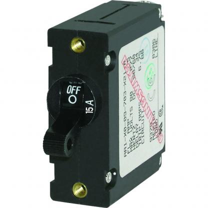 Blue Sea 7208 AC/DC Single Pole Magnetic World Circuit Breaker - 15AMP