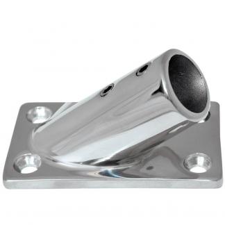 Whitecap ⅞" O.D. 30° Rectangle Base SS Rail Fitting