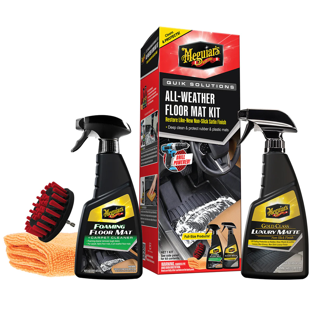 Meguiar's Quik Solutions All-Weather Floor Mat Kit Meguiar's Quik Solutions All-Weather Floor Mat Kit