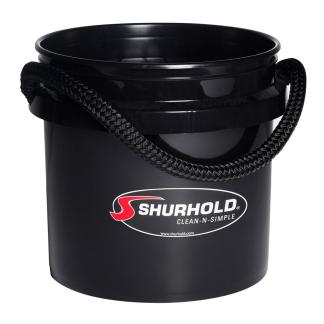 Shurhold World's Best Rope Handle Bucket - 3.5 Gallon - Black