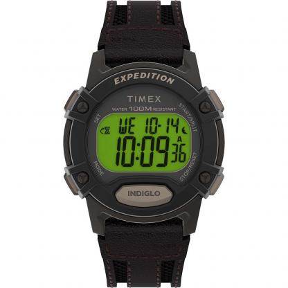 Timex Expedition Cat 5 - Brown Resin Case - Brown/Black Band
