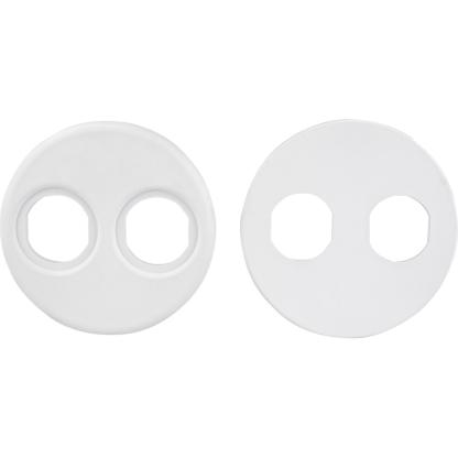 Sea-Dog 4" Gauge Power Socket Adapter Mounting Plate - White