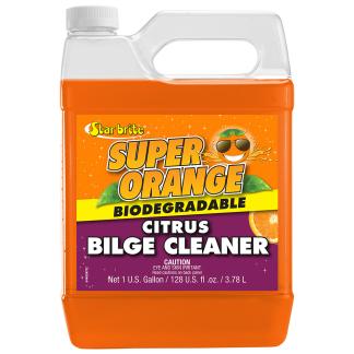 Star brite Super Orange Citrus Bilge Cleaner - Emulsifies Oil, Fuel - 1 Gallon