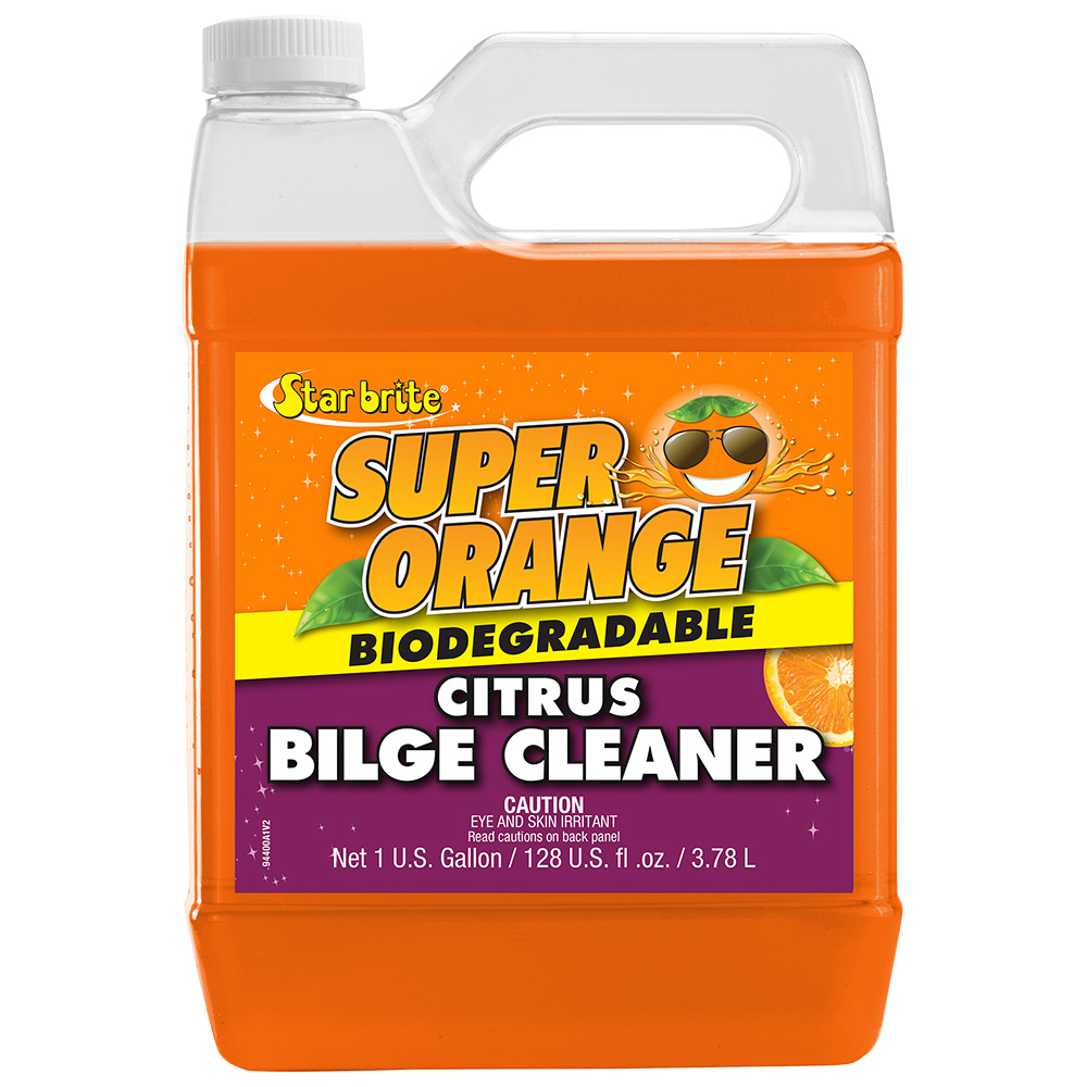 Star brite Super Orange Citrus Bilge Cleaner - Emulsifies Oil, Fuel - 1 Gallon Star brite Super Orange Citrus Bilge Cleaner - Emulsifies Oil, Fuel - 1 Gallon