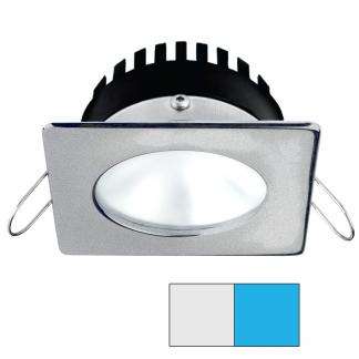 i2Systems Apeiron PRO A506 - 6W Spring Mount Light - Square/Round - Cool White & Blue - Brushed Nickel Finish