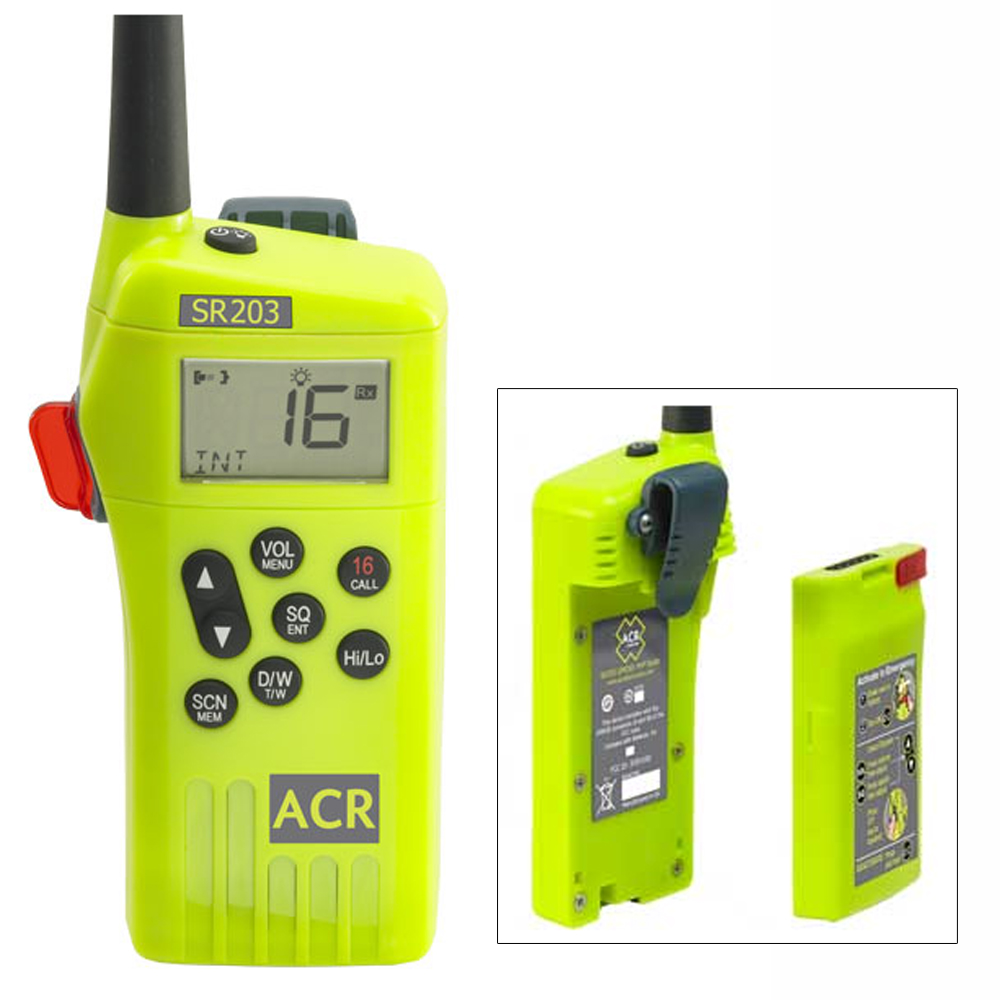 ACR SR203 VHF Handheld Radio Kit Atlantic Marine Depot
