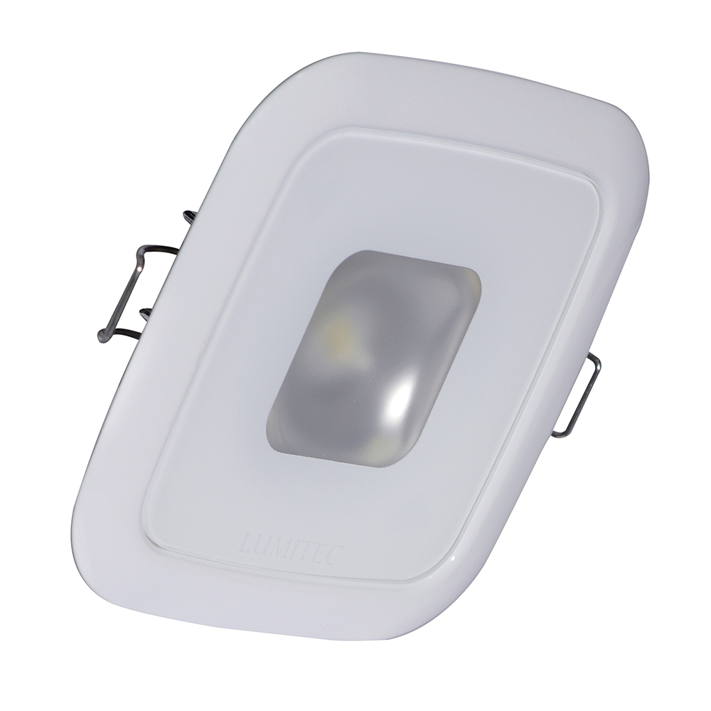 Lumitec Square Mirage Down Light - Warm White Dimming, Hi CRI - White Bezel Lumitec Square Mirage Down Light - Warm White Dimming, Hi CRI - White Bezel