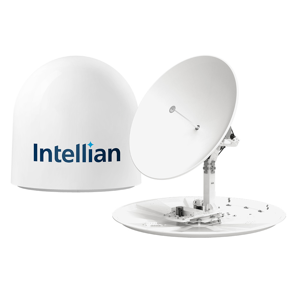 Intellian t130N 1.25M Maritime Global Satellite TV Antenna System in v130NX Matching Radome Intellian t130N 1.25M Maritime Global Satellite TV Antenna System in v130NX Matching Radome