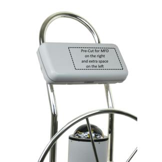 NavPod SystemPod Pre-Cut f/B&G Zeus3 7/B&G Zeus 3S 7/Simrad NSS7 evo3/NSS7 evo3S on Right & Extra Space on Left for 12″ Wide Guard