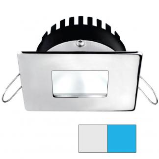 i2Systems Apeiron PRO A506 6W Spring Mount Light - Square/Square - Cool White & Blue - Polished Chrome Finish