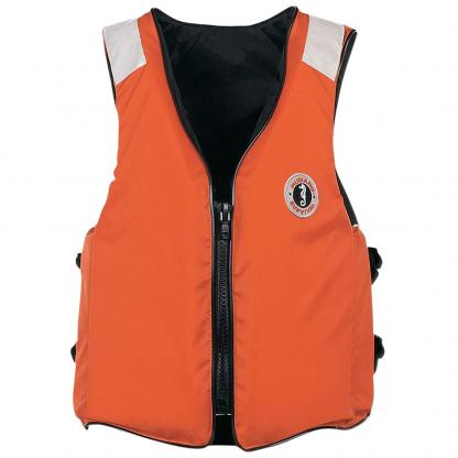 Mustang Classic Industrial Flotation Vest w/SOLAS Tape - Orange - 3XL - 7XL