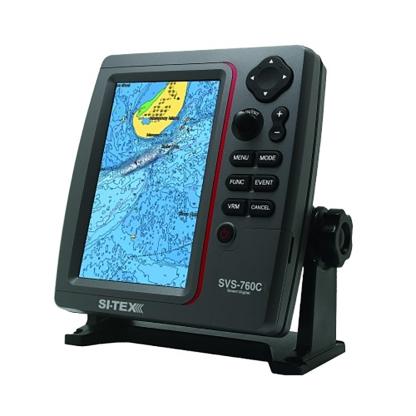 SI-TEX Standalone 7” GPS Chart Plotter System w/Color LCD, External GPS Antenna & C-MAP 4D Card