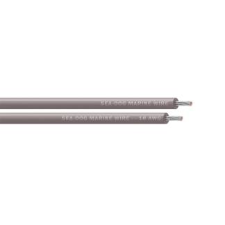 Sea-Dog 18 AWG Grey Primary Wire - 100'