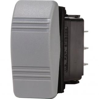 Blue Sea 8234 Water Resistant Contura III Switch - (ON)-OFF-(ON) - Grey