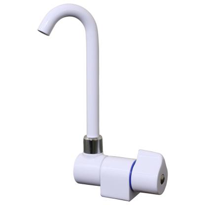 Scandvik Tall Tap w/Folding Spout - White Powder Coat Finish