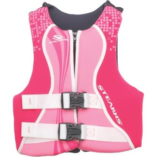Stearns Youth Hydroprene Life Vest - Type III - Pink/Hot Pink - 50-90lbs