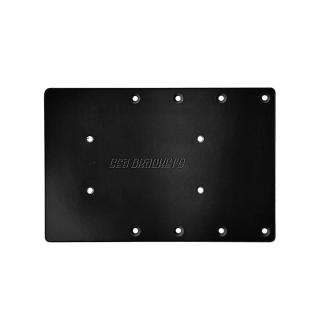 Sea Brackets 12" Straight Trolling Motor Plate f/Garmin Force® Kraken - Black