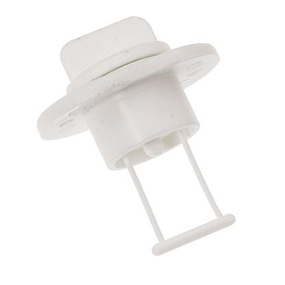 Barton Marine Drain Plug and Socket - White 15mm (19/32") Bore