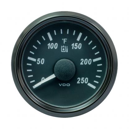 VDO SingleViu 52mm (2-1/16") Hydraulic Oil Temp. Gauge - 250°F - 291-22 Ohm
