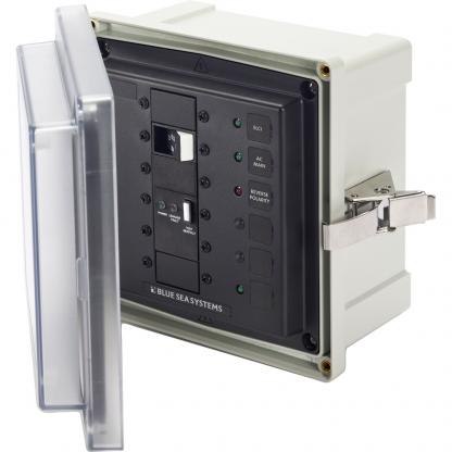 Blue Sea 3119 SMS Surface Mount System Panel Enclosure - 120/240V AC / 50A ELCI Main - 1 Blank Circuit Position