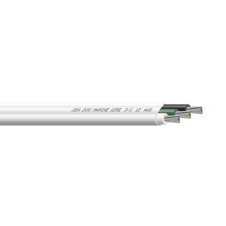 Sea-Dog 12/3 AWG Flat Triplex Wire - White/Green/Black - 750'