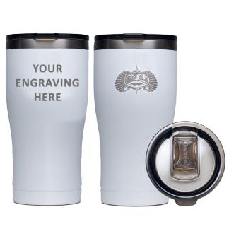 Toadfish Custom Engraved Non-Tipping 20oz Tumbler - White *Minimum Order Quantity of 25