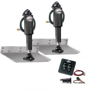 Lenco 9" x 30" Standard Trim Tab Kit w/Standard Tactile  Switch Kit 12V