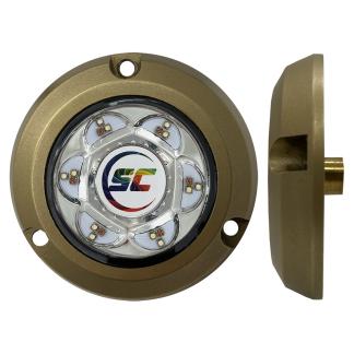 Shadow-Caster SC2 Series Bronze Surface Mount Underwater Light - Full-Color