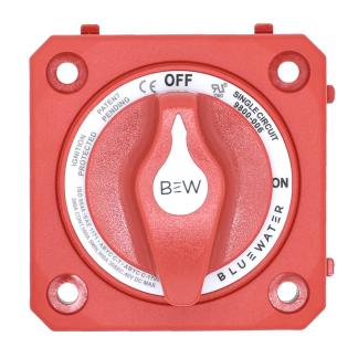 Bluewater On/Off Switch Battery Switch - Panel Mount - Red