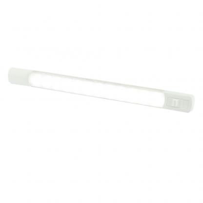 Hella Marine Surface Strip Light w/Switch - White LED - 12V