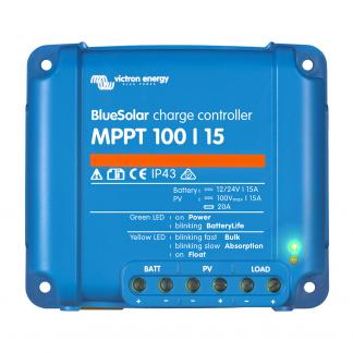 Victron BlueSolar MPPT Charge Controller - 100V - 15AMP - UL Approved