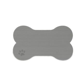 SeaDek Dog Bowl Mat - Storm Grey/Black - Medium - 12.5" x 24"