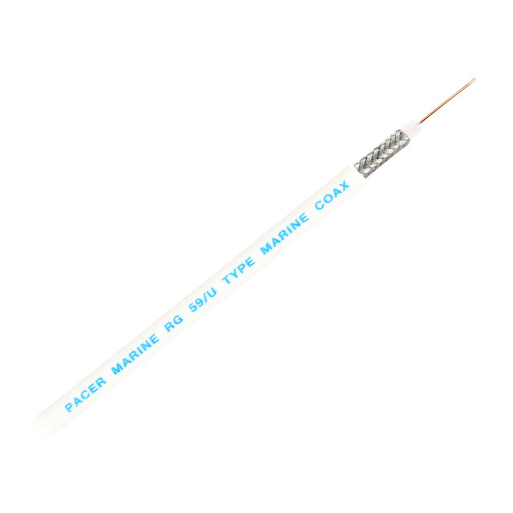 Pacer RG59UW Coax Cable - White - 200' Pacer RG59UW Coax Cable - White - 200'