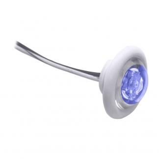 Innovative Lighting LED Bulkhead/Livewell Light "The Shortie" Blue LED w/ White Grommet