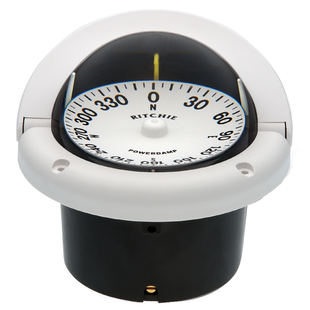 Ritchie HF-742W Helmsman Compass - Flush Mount - White Ritchie HF-742W Helmsman Compass - Flush Mount - White