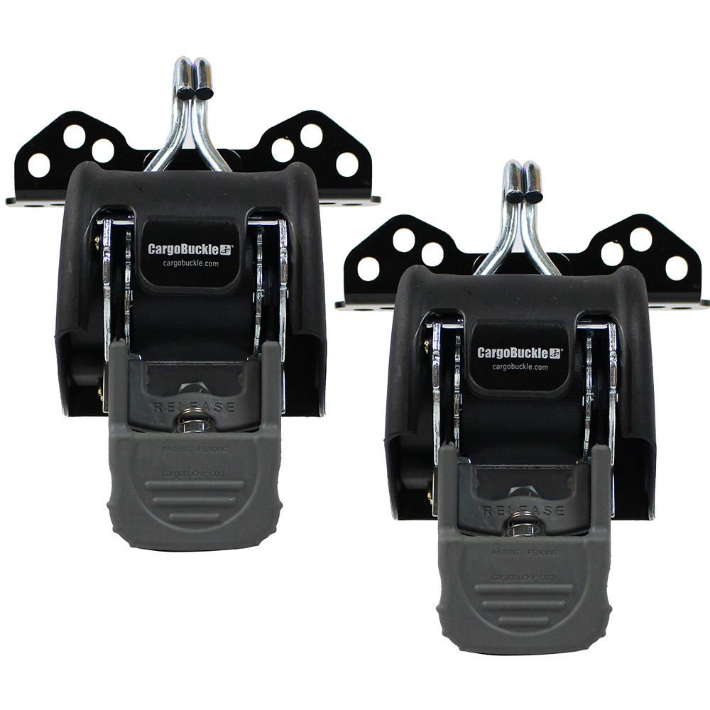 CargoBuckle Universal Ladder Rack Tie-Down System - 2" Retractable Tie-Down - 1 Pair CargoBuckle Universal Ladder Rack Tie-Down System - 2" Retractable Tie-Down - 1 Pair