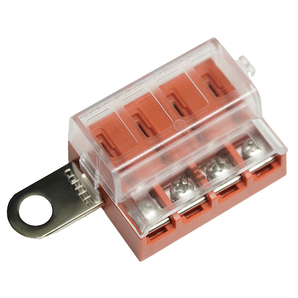 Egis RT Battery Terminal Mount Fuse Block 4 Circuit Egis RT Battery Terminal Mount Fuse Block 4 Circuit