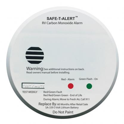 Safe-T-Alert SA-339 White RV Battery Powered CO2 Detector