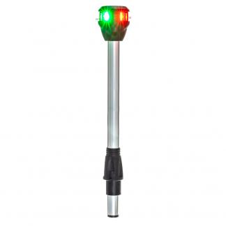 Attwood LightArmor Bi-Color Navigation Pole Light w/Task Light - Straight - 10"