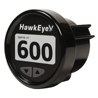HawkEye DepthTrax® Edge In-Dash Depth Finder - HD Color Display - 600' Max Depth - TM Transducer