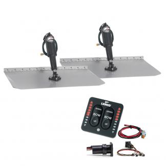 Lenco 12" x 30" Standard Trim Tab Kit w/LED Indicator Switch Kit 12V